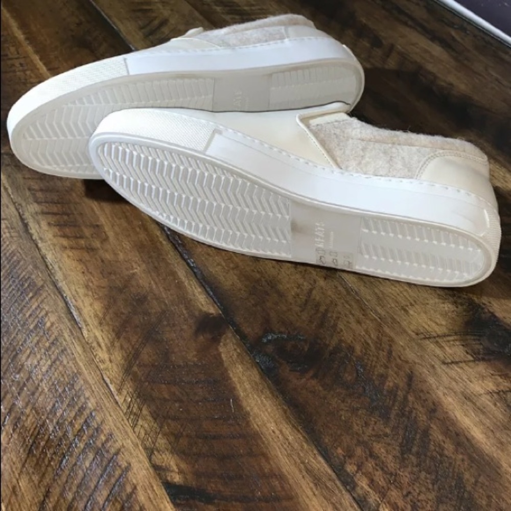 GREATS The Wool Wooster Cream Slip On Sneakers 9 - Picture 5 of 6